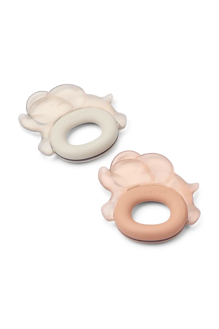 Бебешки гризалки Liewood Rita Elephant Cooling Teether 2-Pack (2 броя) 2 чифта бежов LW19703