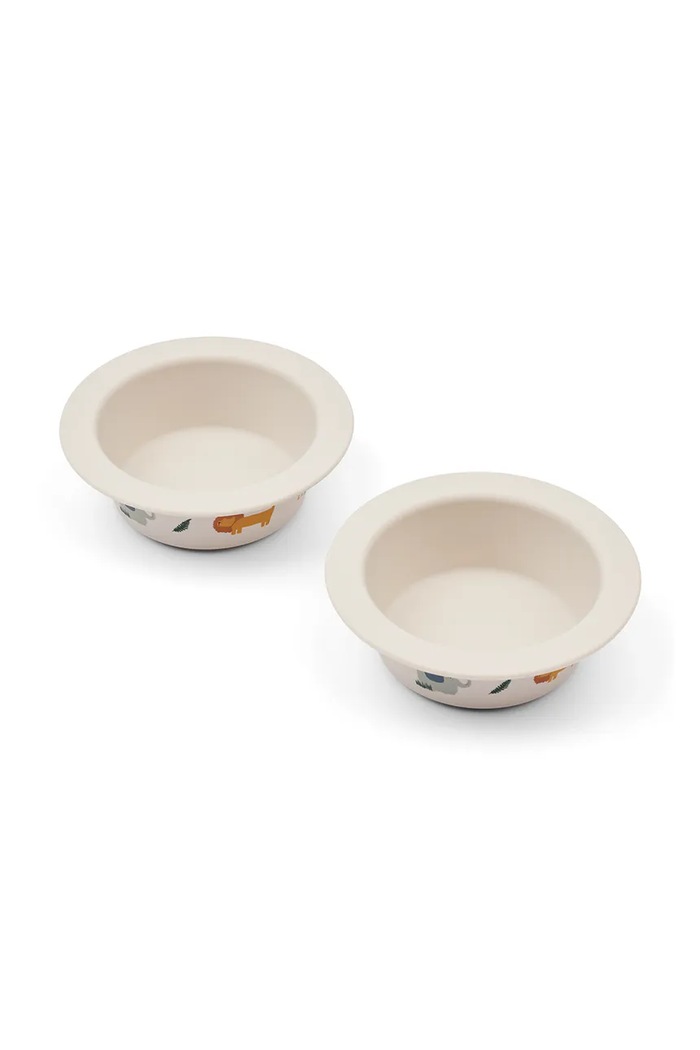 Liewood castron Peony Printed Suction Bowl 2-Pack 2-pack bej LW19942