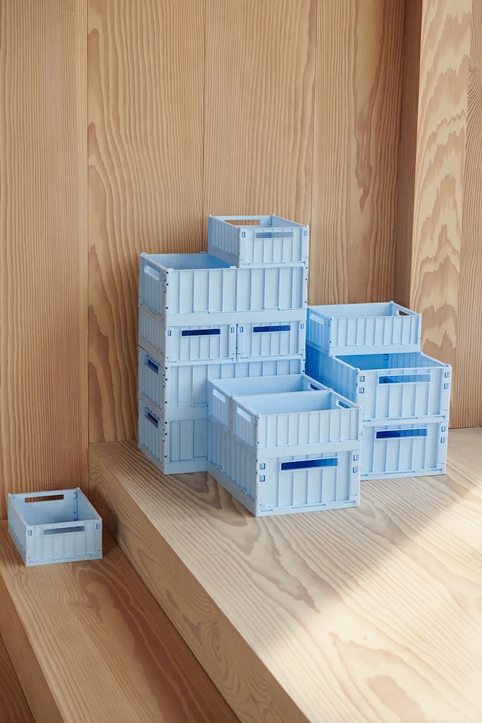 Хлопчик Контейнер для зберігання Liewood Weston Storage Box M 1-pack LW19963 блакитний
