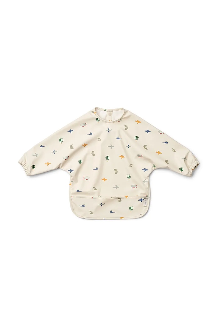 Liewood śliniak niemowlęcy Merle Printed Cape Bib Produkt niemowlęcy beżowy LW20010