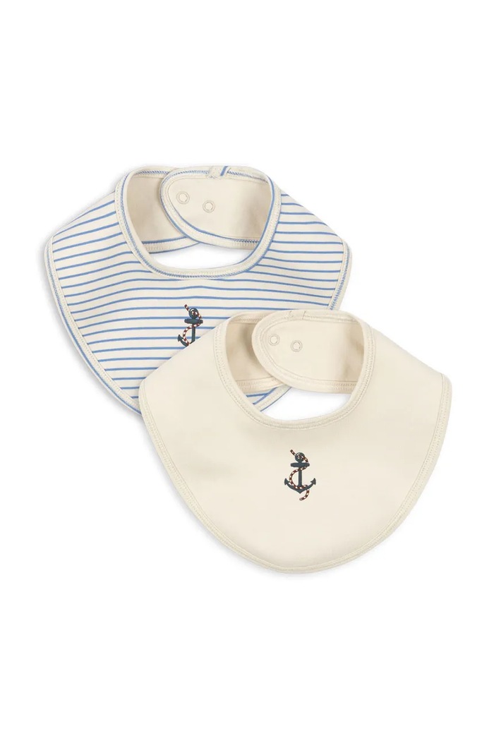 Konges Sløjd salopete pentru bebelusi BASIC 2 PACK BIB 2-pack Produs pentru bebe bej KS102251