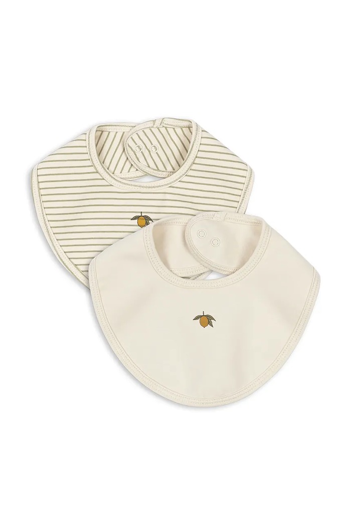 Konges Sløjd salopete pentru bebelusi BASIC 2 PACK BIB 2-pack Produs pentru bebe bej KS102251