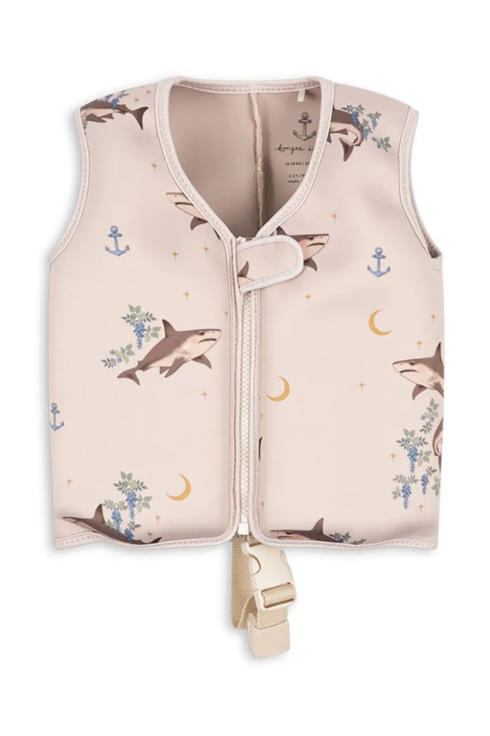 Konges Sløjd vestă de înot pentru copii MATEO FLOAT VEST bej KS102700