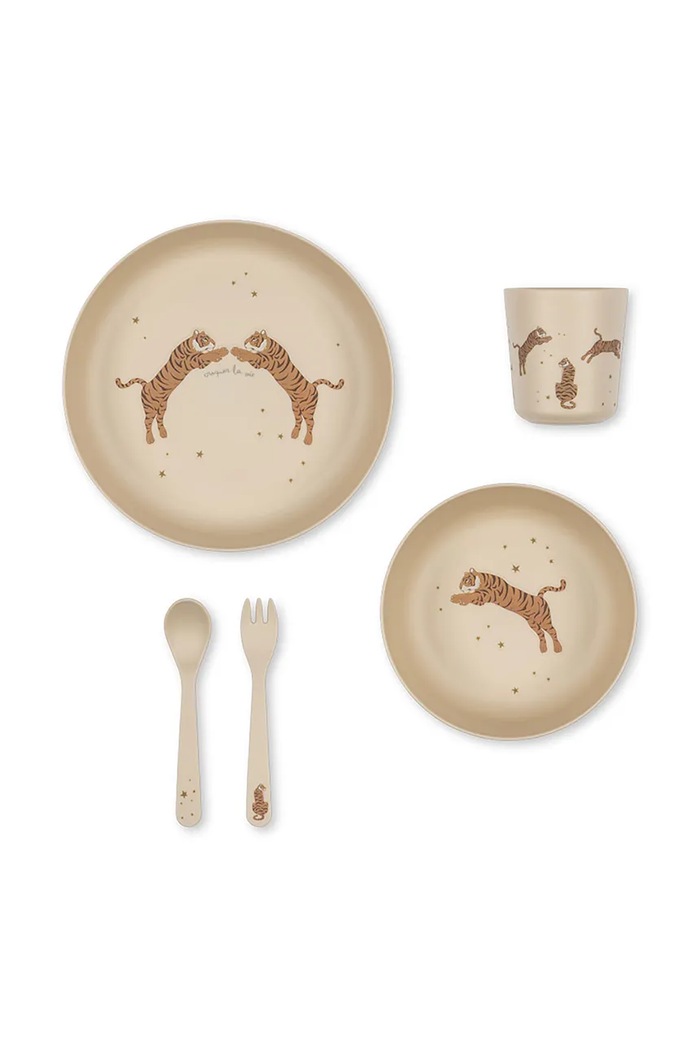 Konges Sløjd set de cină pentru copii PLA DINNER SET KS102334 bej SS25