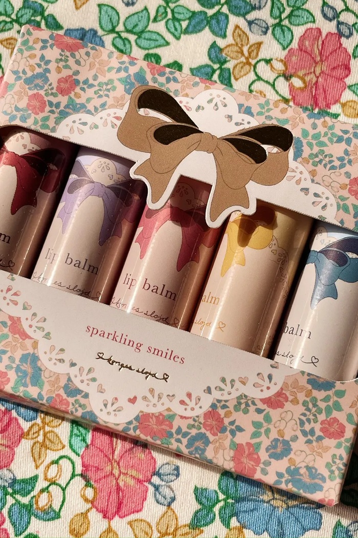 Sada balzámů na rty Konges Sløjd LIP BALM GLITTER 5 PCS 5-pack KS102864 vícebarevná