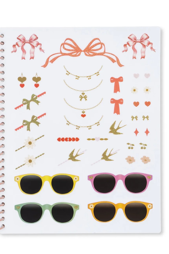 Konges Sløjd książeczka z naklejkami GLAM ME UP STICKER BOOK KS102869