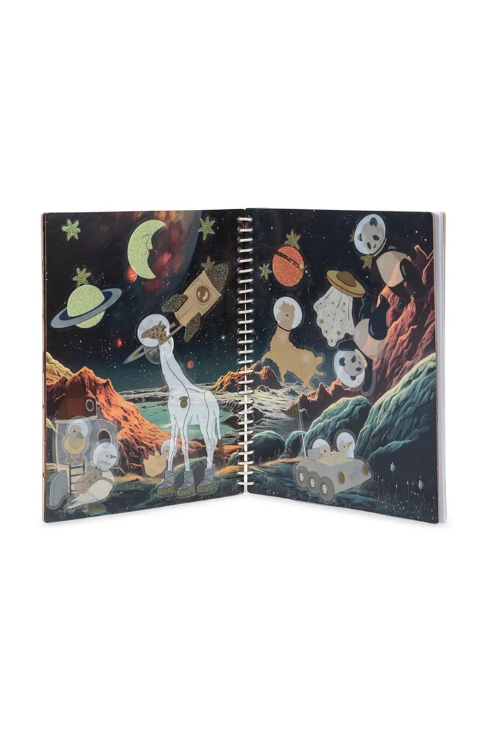 Konges Sløjd Książeczka z naklejkami MY STICKER BOOK FSC. KS102608 beżowy AW25