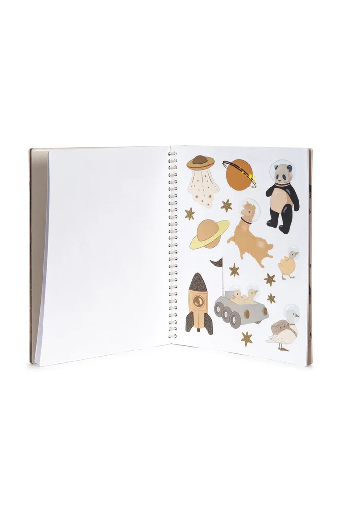 Książeczka z naklejkami MY STICKER BOOK FSC. Konges Sløjd KS102608 beżowy
