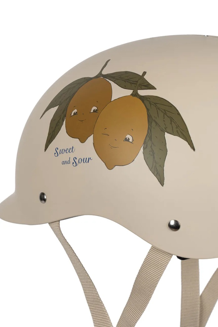 Chłopiec Konges Sløjd kask dziecięcy BICYCLE HELMET SWEET & SOUR KS102319 beżowy