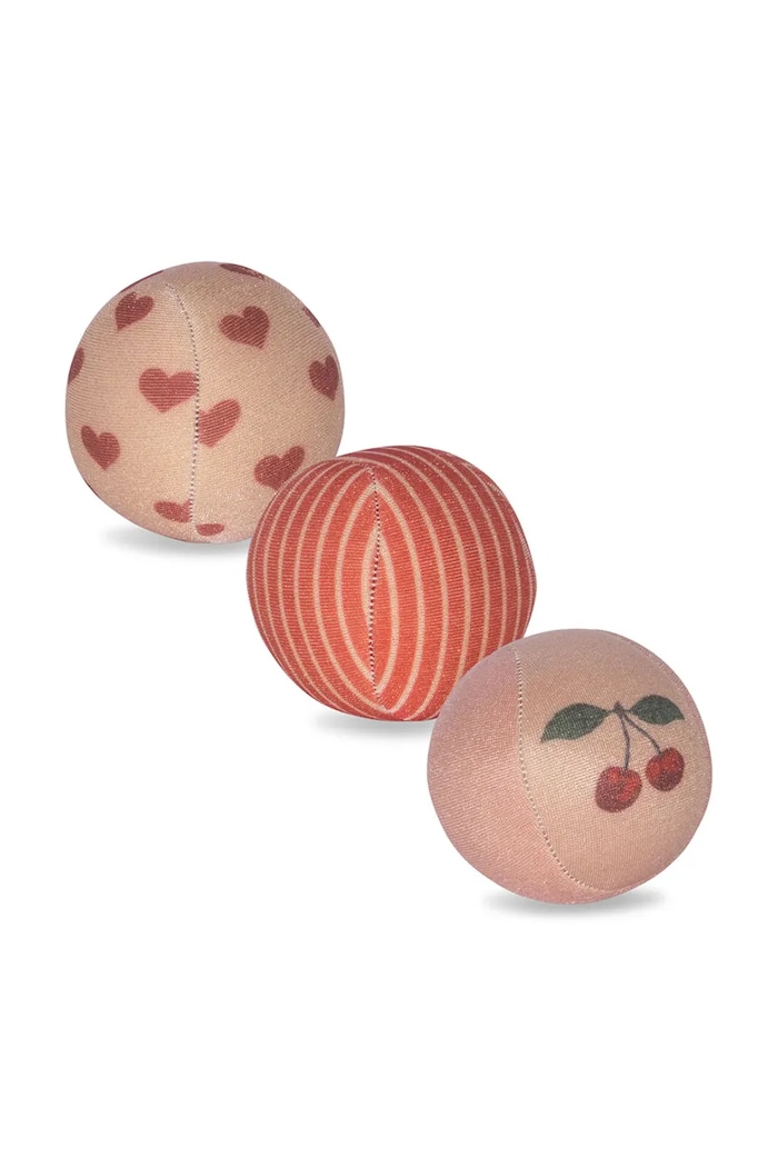 Konges Sløjd minge de plajă 3 PACK NEOPRENE BEACH BALL 3-pack roz KS102453