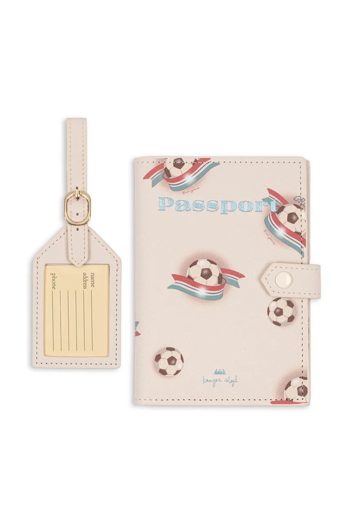 Batožinový štítok Konges Sløjd VOYAGE TRAVEL SET béžová KS103027