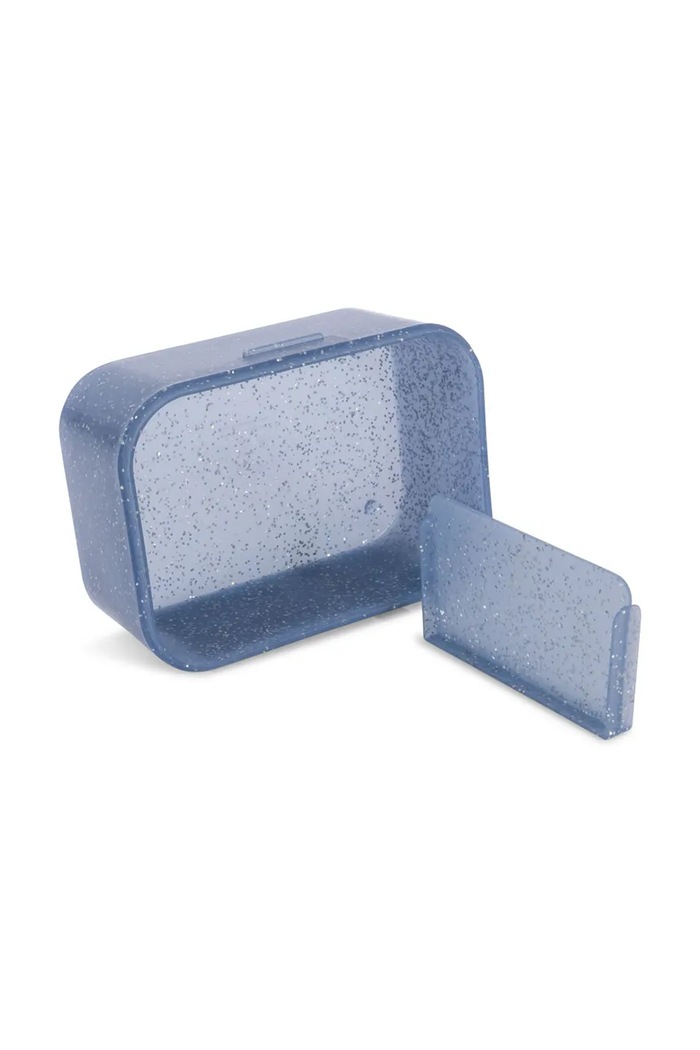 Chlapec Detská nádoba na jedlo Konges Sløjd LUNCH BOX GLITTER KS103054 tmavomodrá