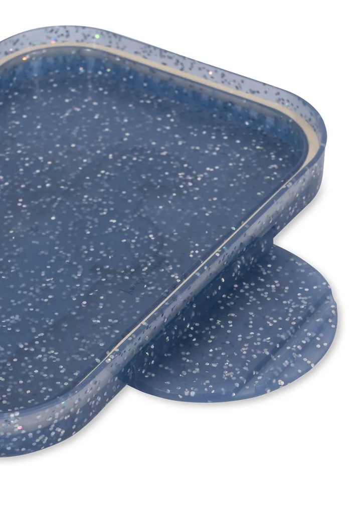 Detská nádoba na jedlo Konges Sløjd LUNCH BOX GLITTER KS103054 tmavomodrá