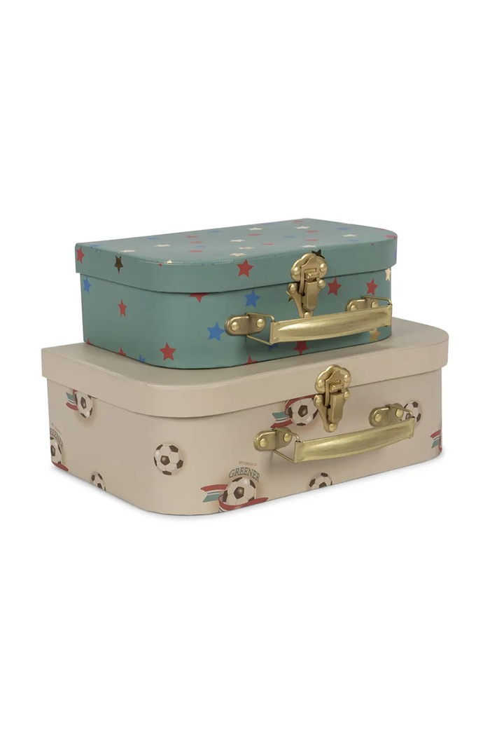 Konges Sløjd set valiză de depozitare 2 PACK SUITCASE FSC bej KS103118