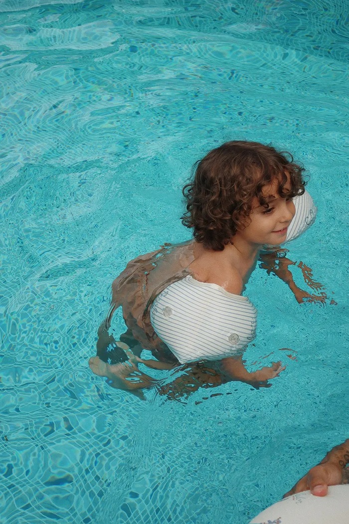 Chłopiec Konges Sløjd rękawki do pływania dla dzieci WATER WINGS BASIC KS103083 beżowy