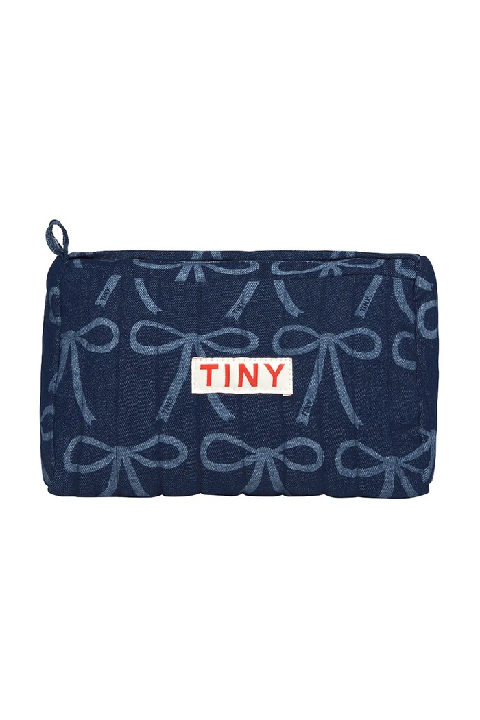Νεσεσέρ καλλυντικών Tinycottons BOWS POUCH μπλε SS25.386