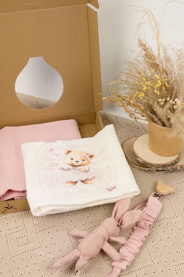 Jamiks compleu bebe LOU Produs pentru bebe roz LOU.or.Kom.pie.JLH125.K