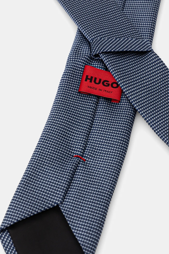 HUGO Cravata de matase 50535360 albastru SS25