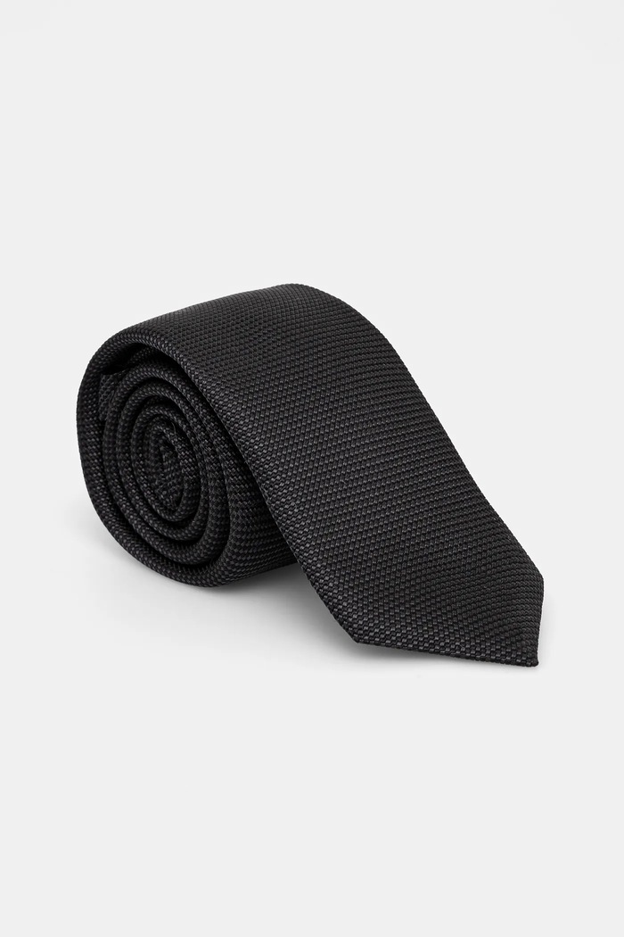 HUGO cravatta in seta nero 50535360