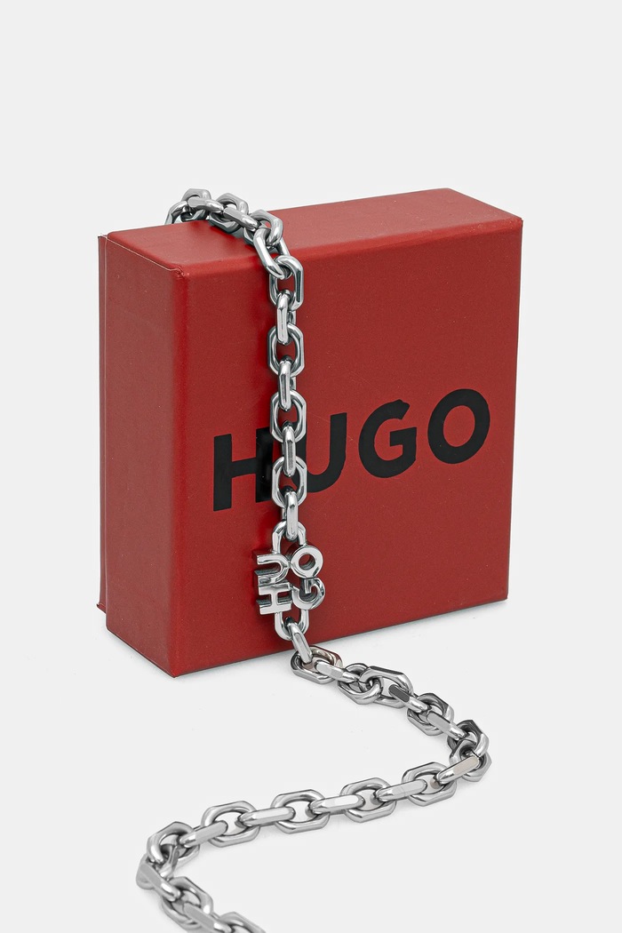 Accesorii HUGO colier 50536254 argintiu