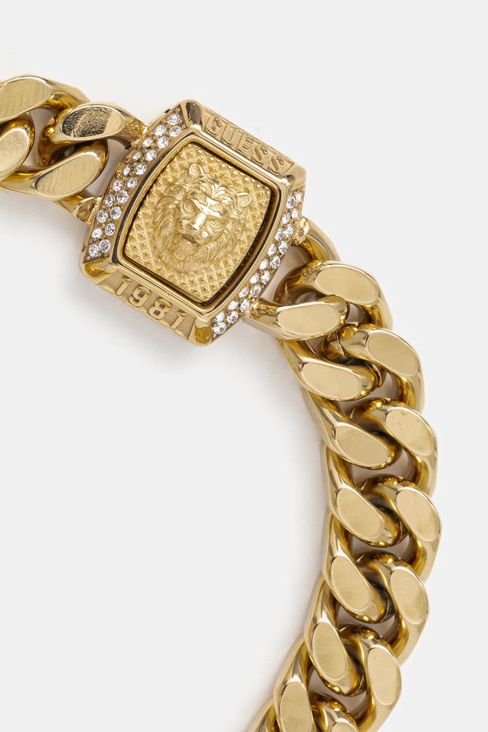 Guess Náramek Guess LION KING JUMB05.005JW zlatá AW25