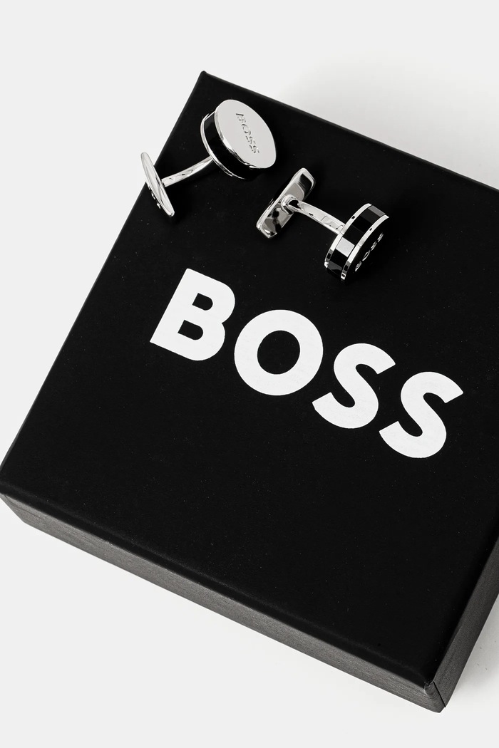 BOSS przypinki 50538539 czarny SS25