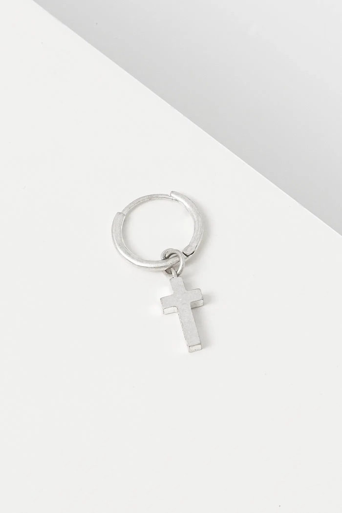 Naušnica AllSaints srebrna 37489708SLV042