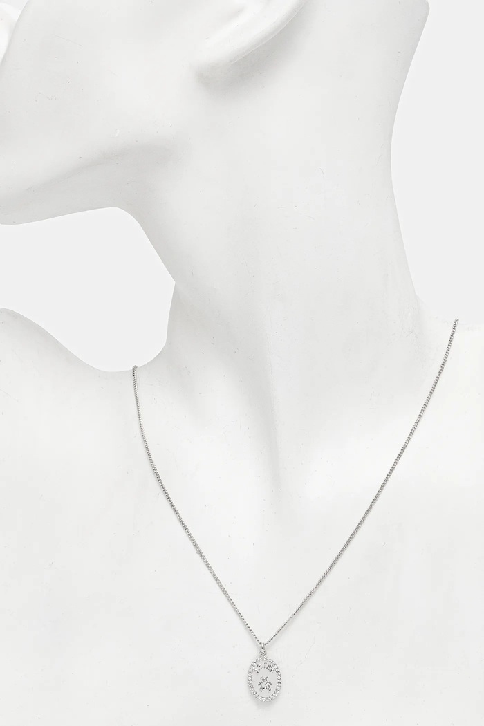 Náhrdelník Aries Chain Necklace With Fly Paved Pendants AR9020603 strieborná SS25