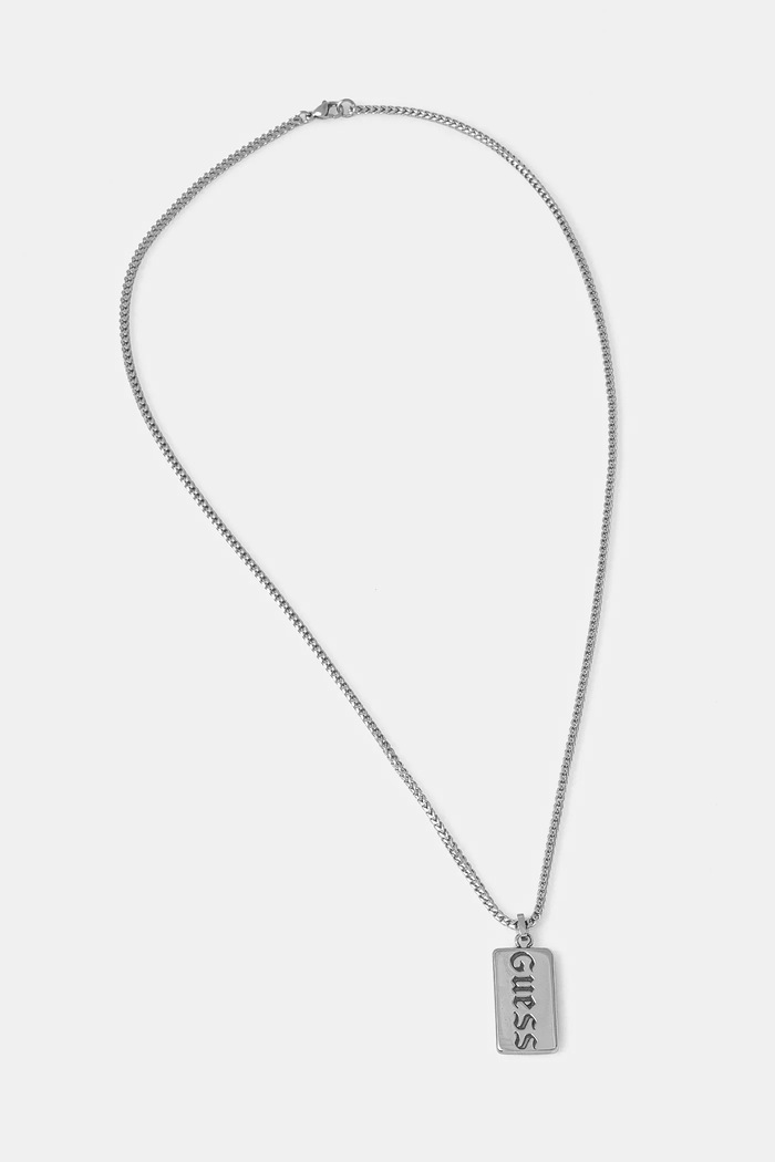 Guess Naszyjnik REBEL srebrny JUMN05.056JW