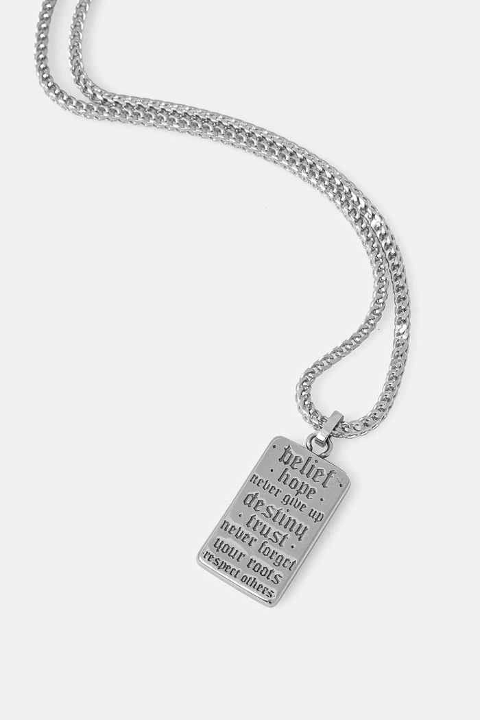 Guess Naszyjnik REBEL JUMN05.056JW srebrny SS25