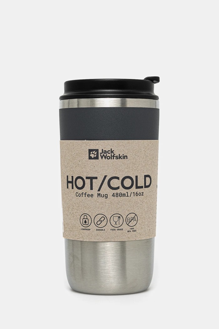 Ισοθερμική κούπα Jack Wolfskin Saima 480 ml γκρί A64002