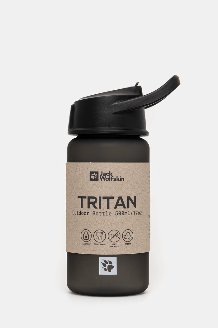 Fľaša Jack Wolfskin Saima Straw 500 ml čierna A63995
