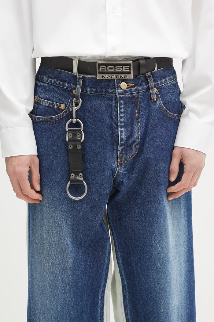 Αξεσουάρ Δερμάτινο μπρελόκ Martine Rose Bondage Keychain 1166LP10001 μαύρο
