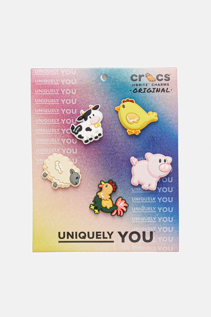 Διακοσμητικά για υποδήματα Crocs Farm Friend Animals 5-pack πολύχρωμο 10015763.Farm