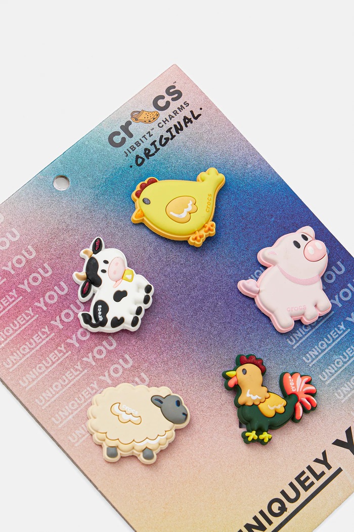 Διακοσμητικά για υποδήματα Crocs Farm Friend Animals 5-pack 10015763.Farm πολύχρωμο AA00