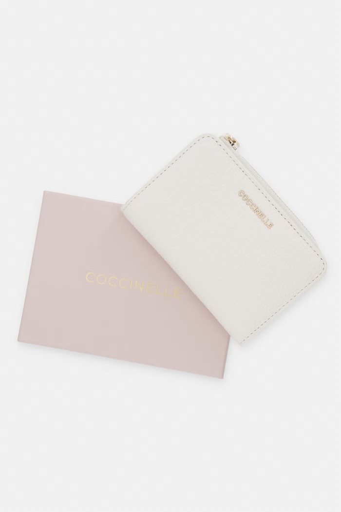 Coccinelle novčanik kožni METALLIC SOFT MW5.11.D1.01 bež