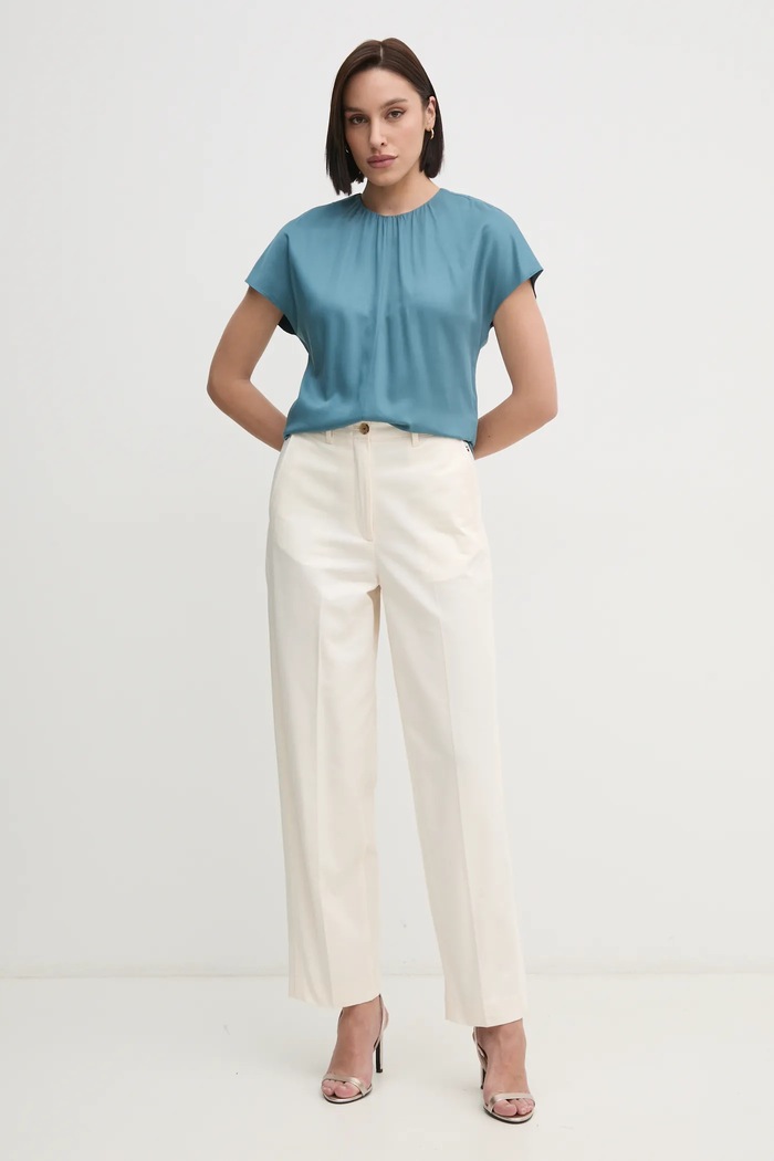 Bluza Calvin Klein K20K207839 tirkizna SS25