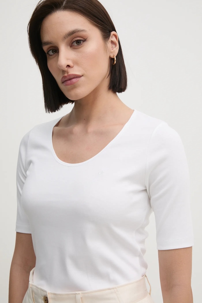 Tričko Calvin Klein K20K208050 bílá