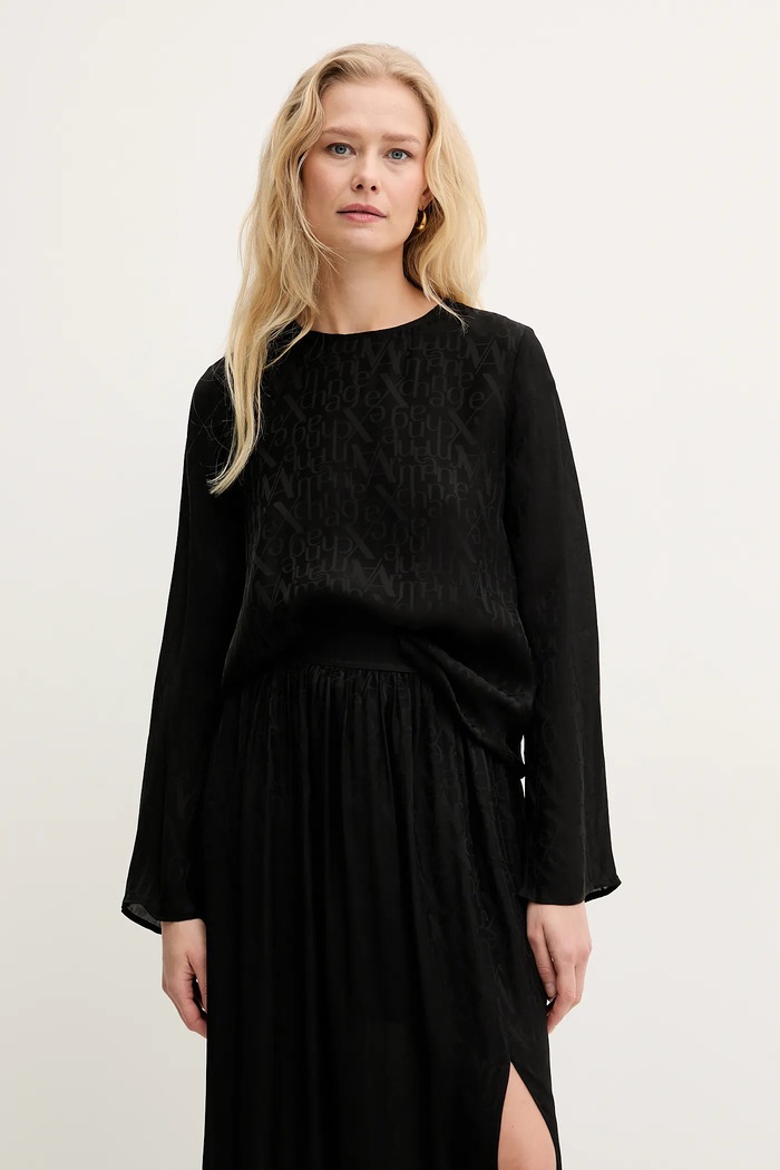 Bluza Armani Exchange regular crna XW000149.AF10842