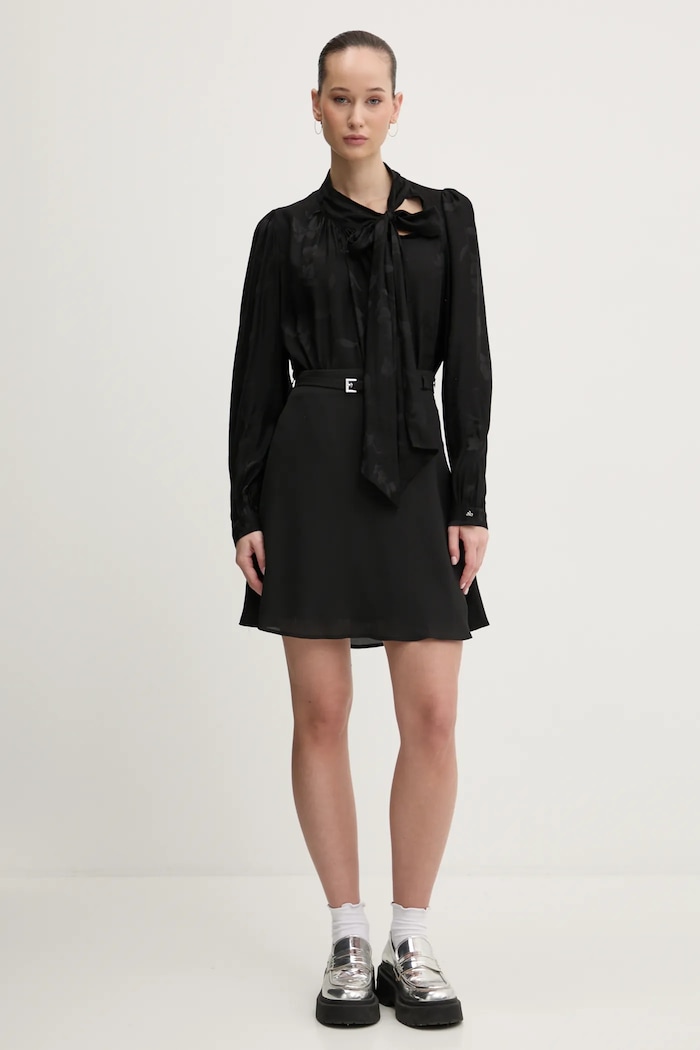 HUGO bluza 50533846 negru SS25