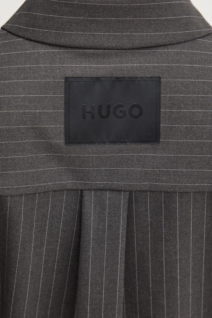 Πουκάμισο HUGO 50531549 γκρί