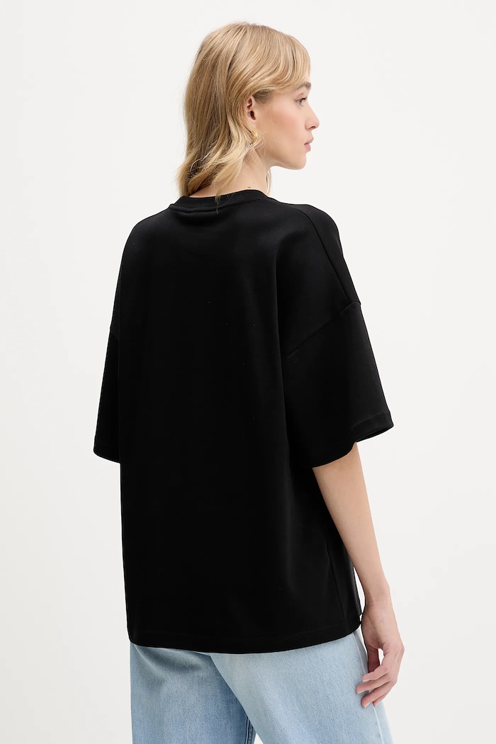 Îmbrăcăminte La Mania tricou din bumbac NAN NAN negru