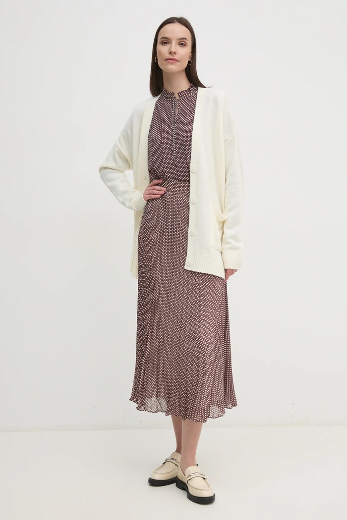 Tommy Hilfiger Halenka Tommy Hilfiger WW0WW44047 burgundské SS25