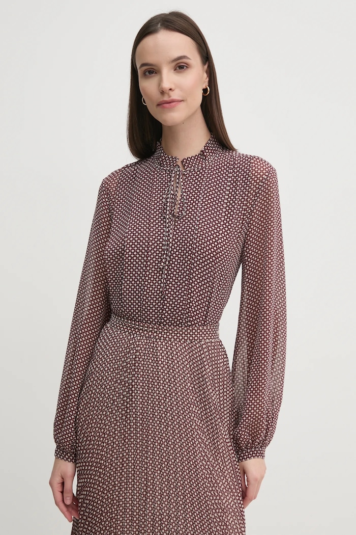 Halenka Tommy Hilfiger Tommy Hilfiger WW0WW44047 burgundské