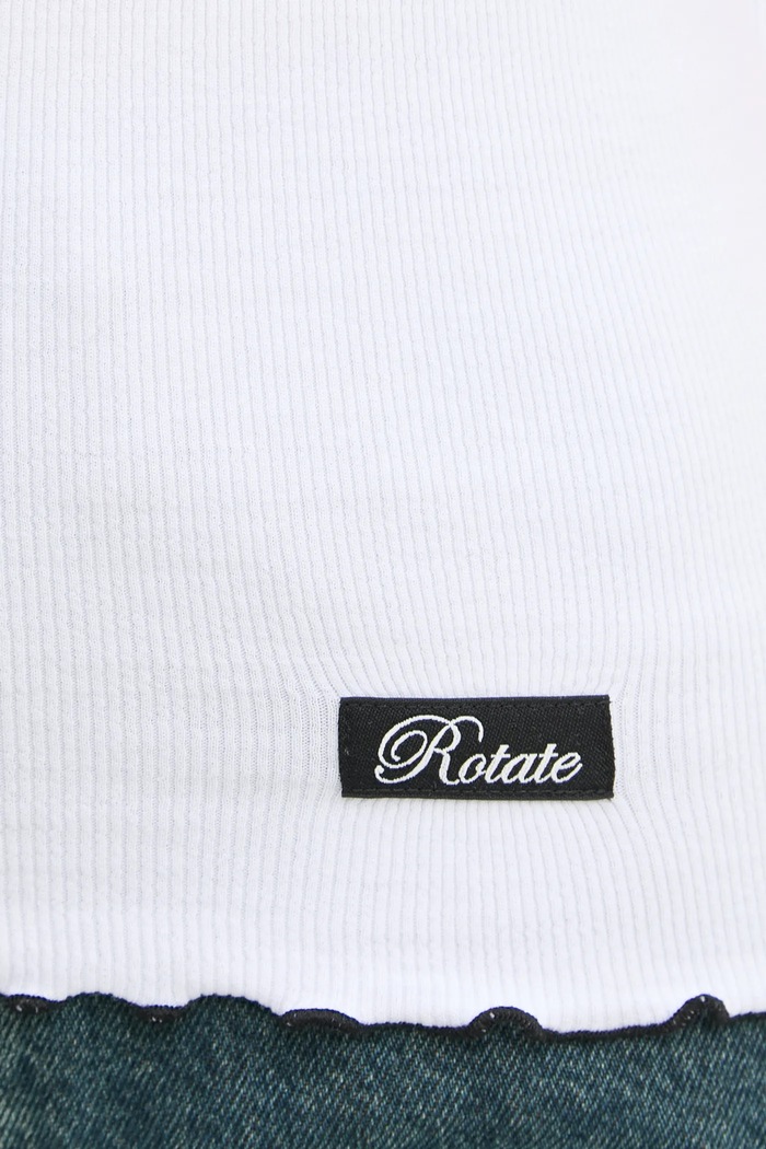 Top din bumbac Rotate alb 113652400
