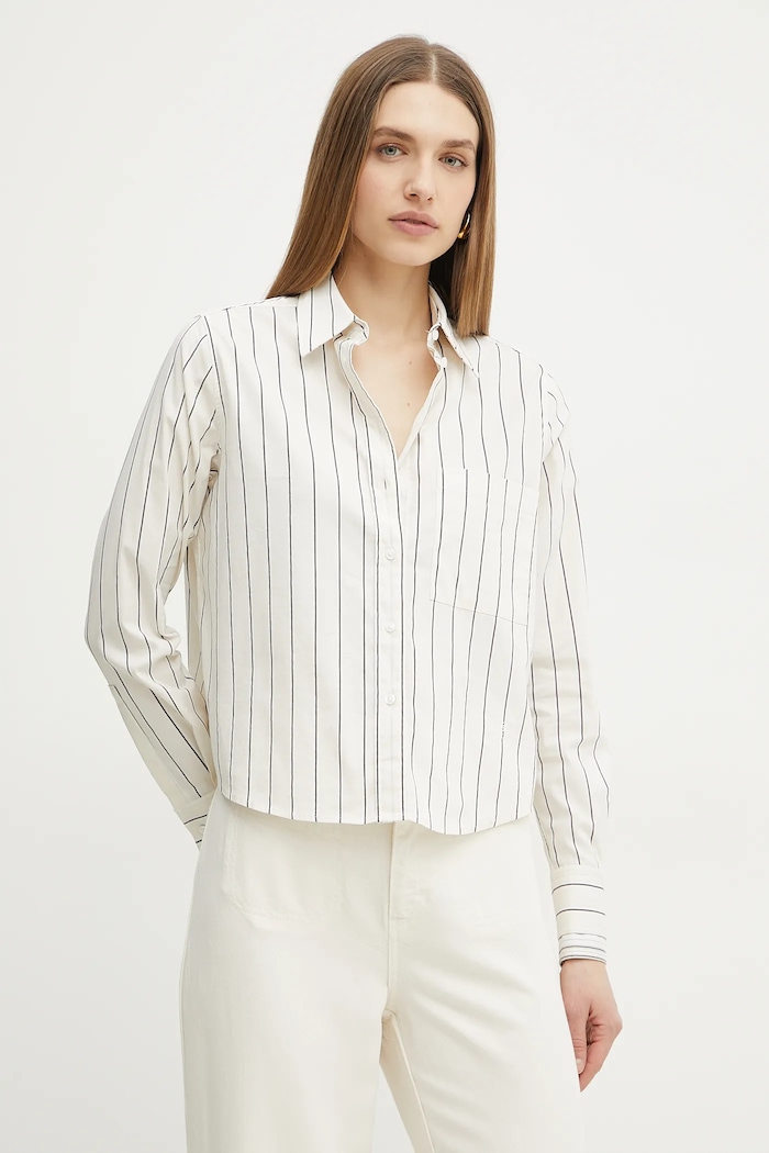 Košeľa BOSS regular béžová 50531519