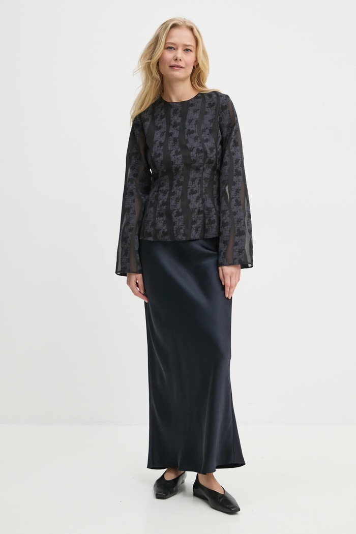 Bluza Samsoe Samsoe SAANAI F24400157 mornarsko plava SS25