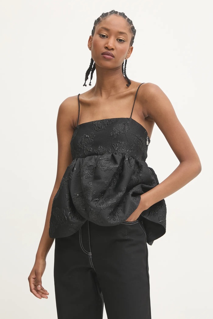 Rotate bluza flori negru 113599100