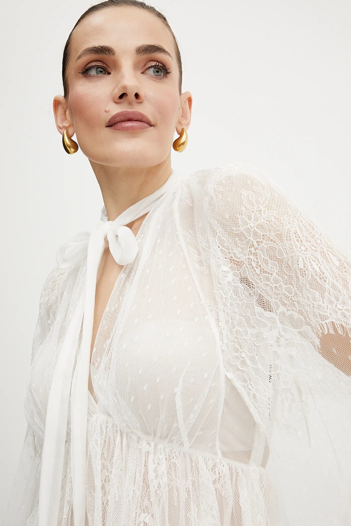Halenka s příměsí hedvábí Twinset 251TS2094 béžová