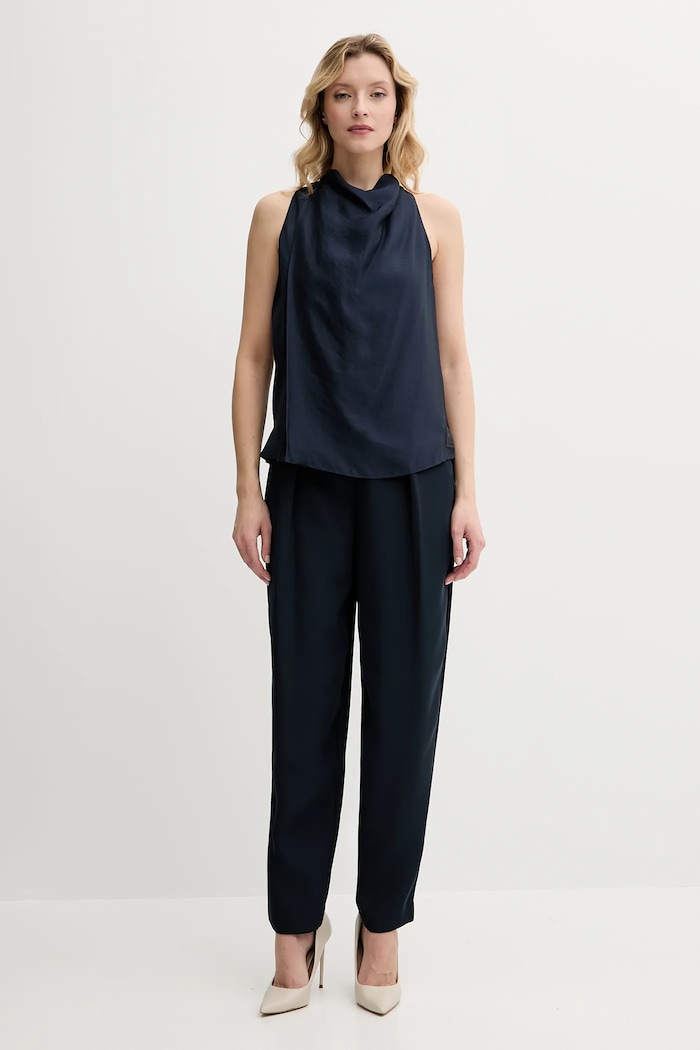 Armani Exchange top XW000426.AF12747 bleumarin SS25